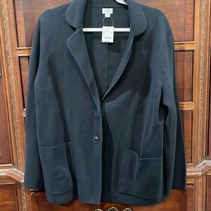 NWT J Crew 2 button Sweater Blazer -large